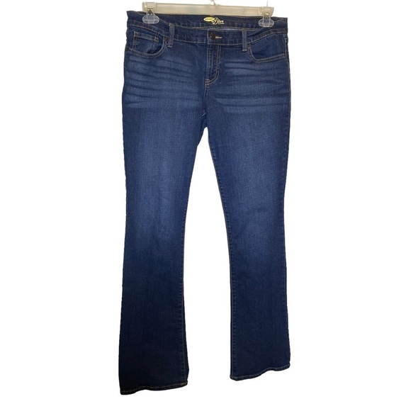 Old Navy the Diva denim jeans size 10 long low rise Bootcut stretch - Picture 1 of 7
